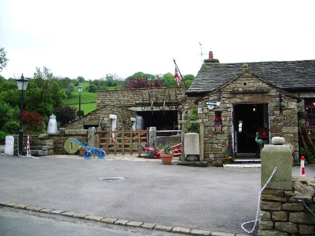 The stone-built Dent Village Heritage Centre from the road